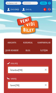 Veni Vidi Bilet  Mobile Screenshot