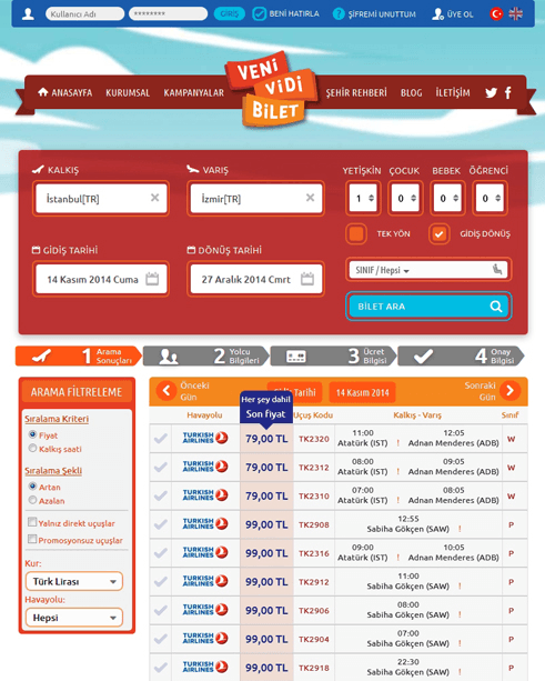 Veni Vidi Bilet  Tablet Screenshot