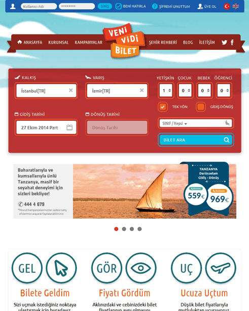 Veni Vidi Bilet  Tablet Screenshot