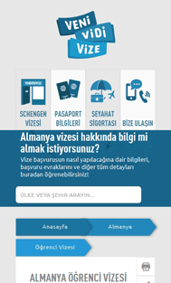 Veni Vidi Vize  Mobile Screenshot