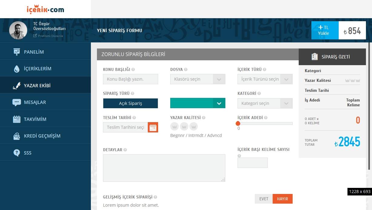 ICERIK.COM Desktop Screenshot
