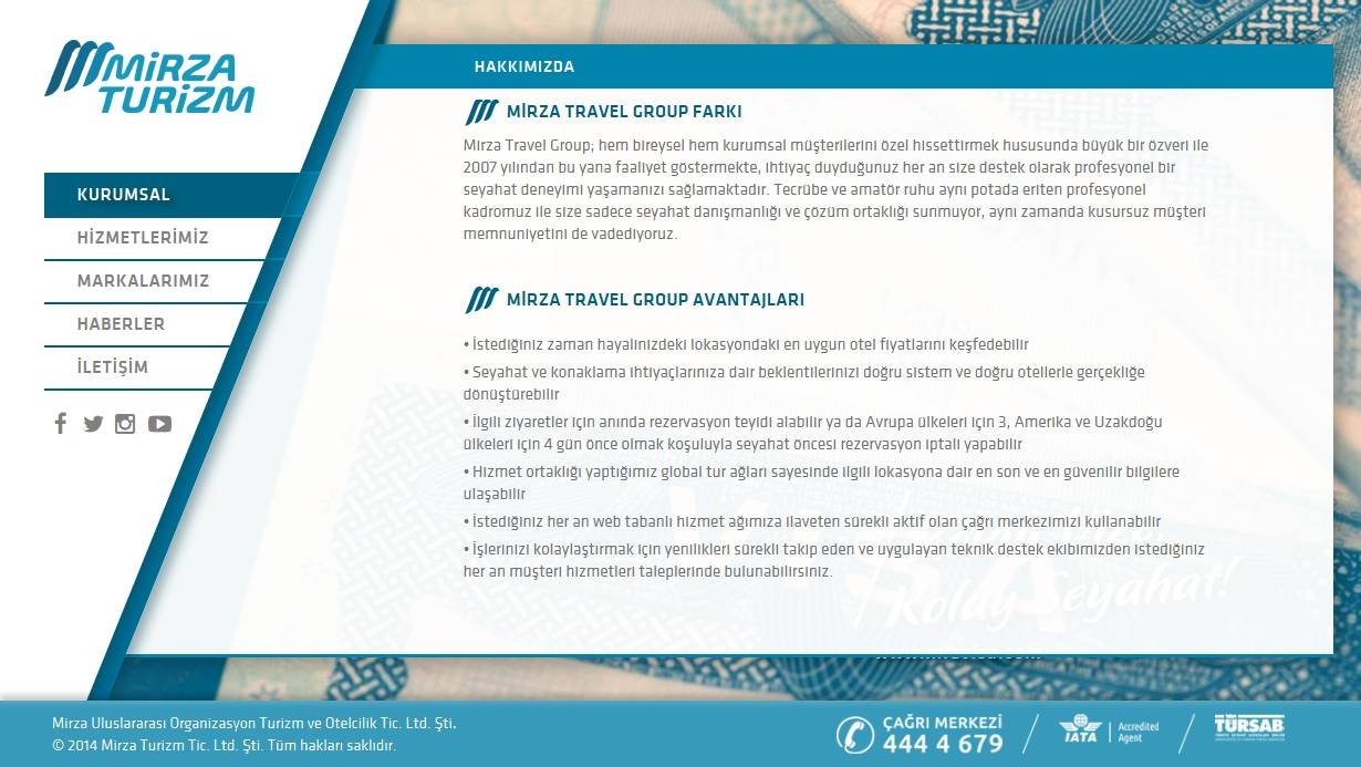 Mirza Turizm Desktop Screenshot