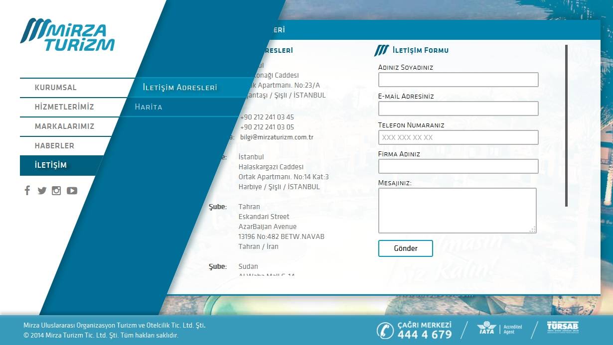 Mirza Turizm Desktop Screenshot