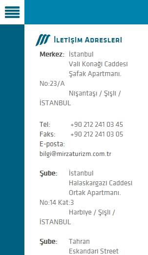 Mirza Turizm  Mobile Screenshot