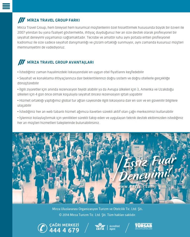 Mirza Turizm  Tablet Screenshot