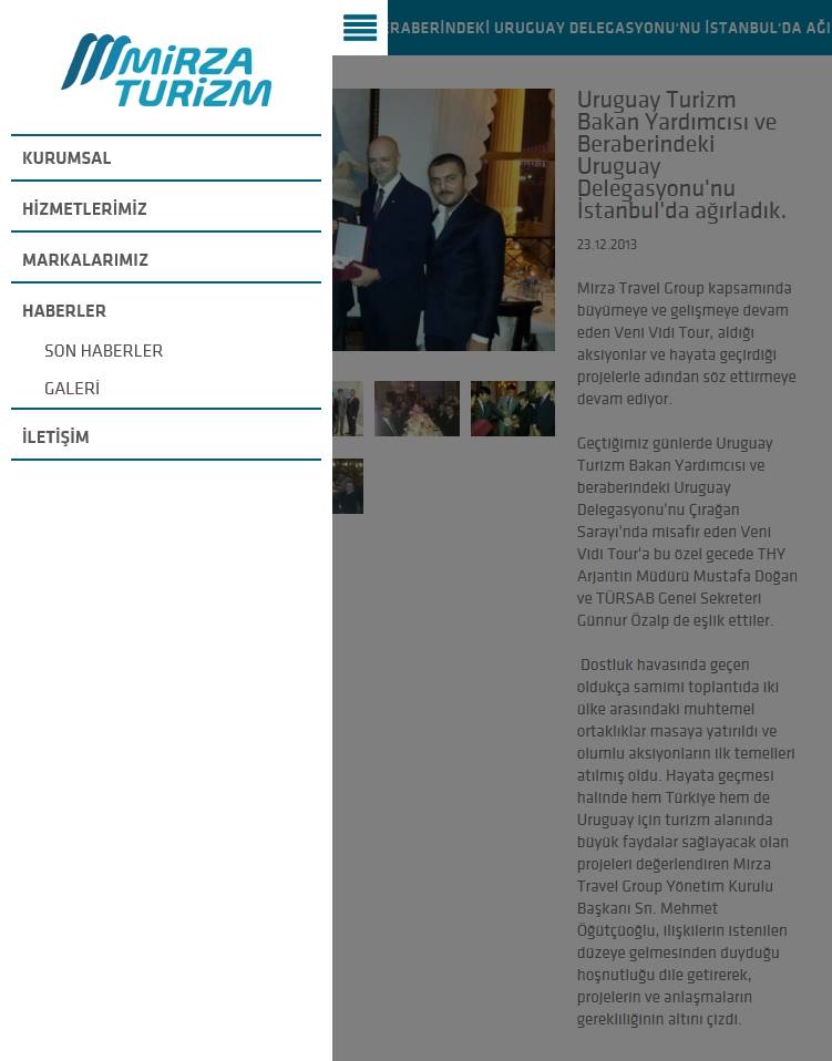 Mirza Turizm  Tablet Screenshot