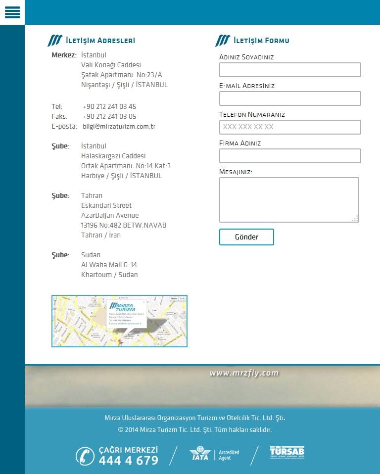 Mirza Turizm  Tablet Screenshot