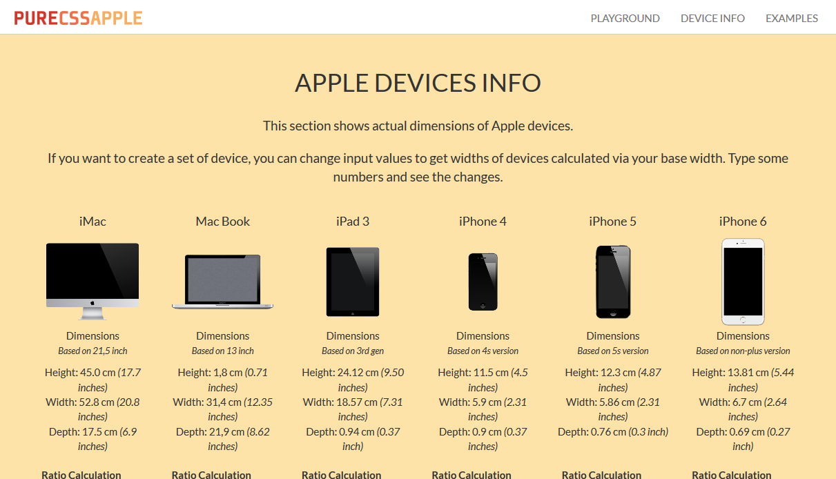 Pure CSS Apple Desktop Screenshot
