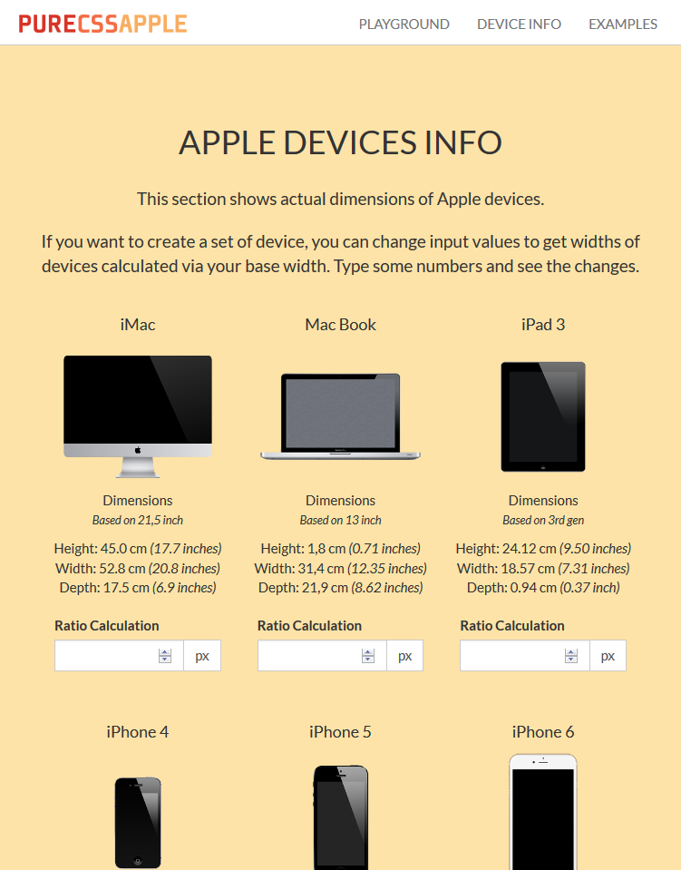 Pure CSS Apple  Tablet Screenshot