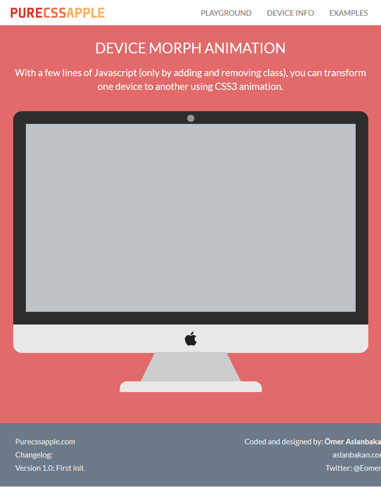 Pure CSS Apple  Tablet Screenshot